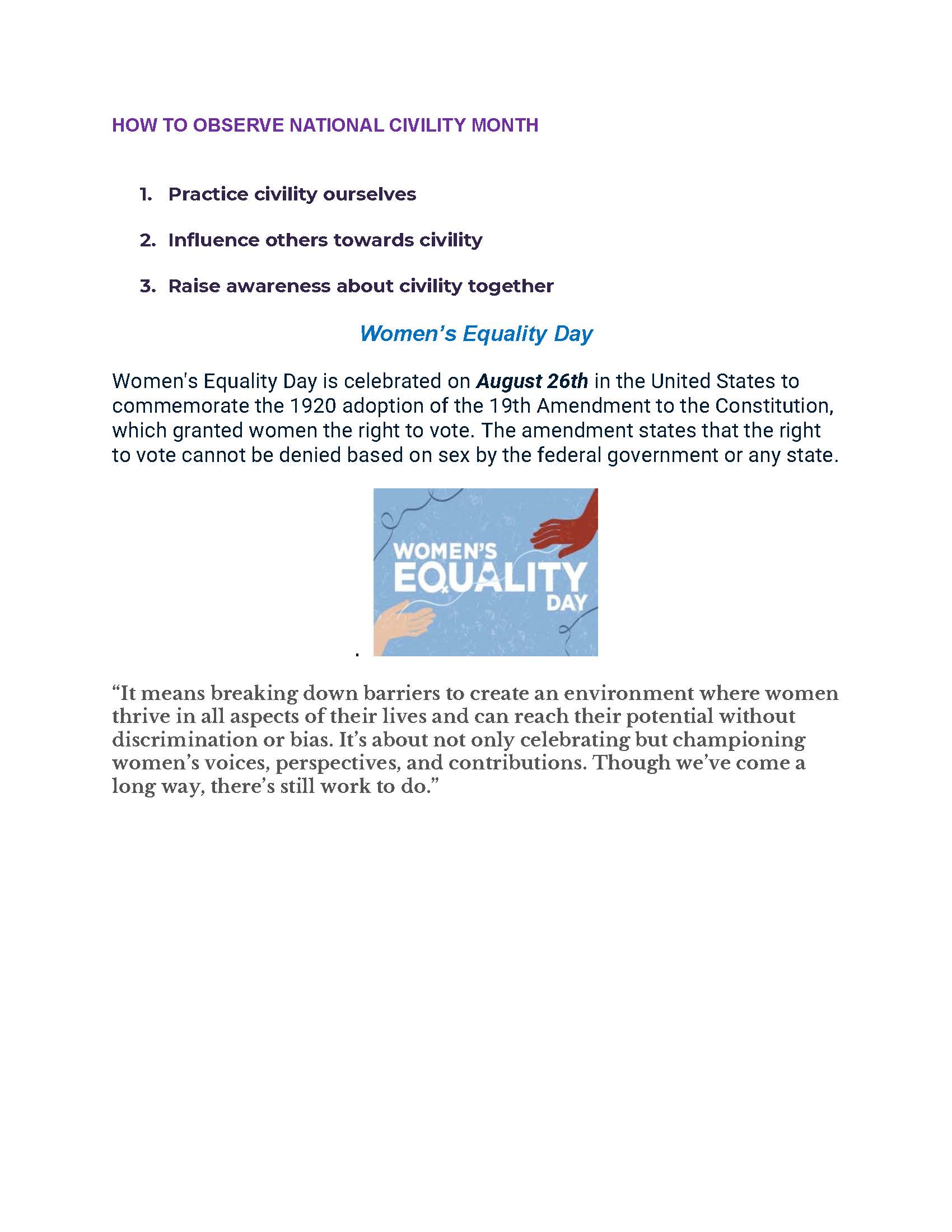 Page 2 of the District 5330 Diversity, Equity and Inclusion article.