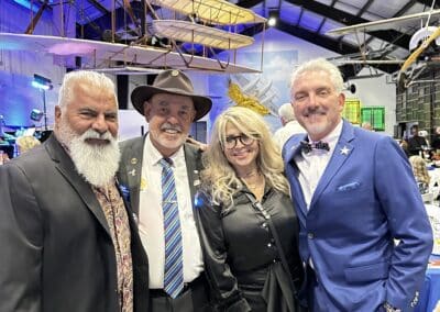 Rotarians among the historic aircraft at the March Field Air Museum