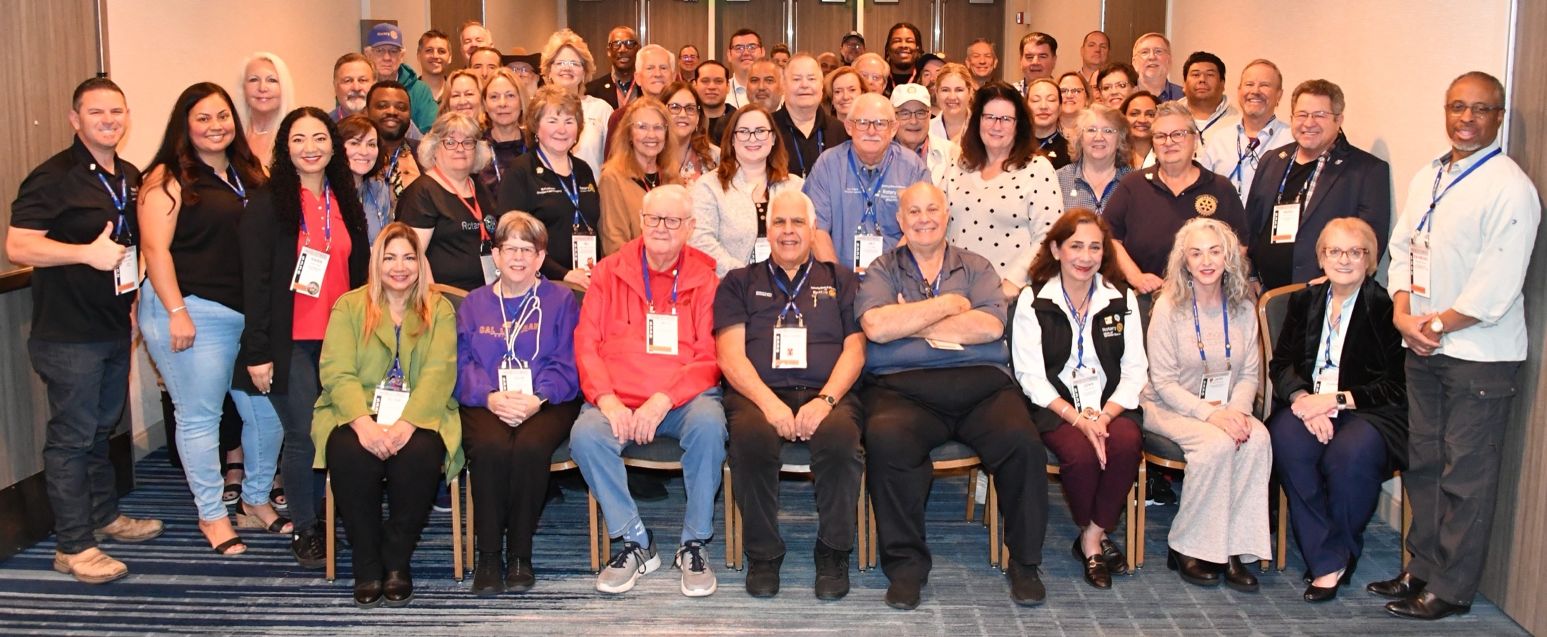 District 5330 members gathered at a district event