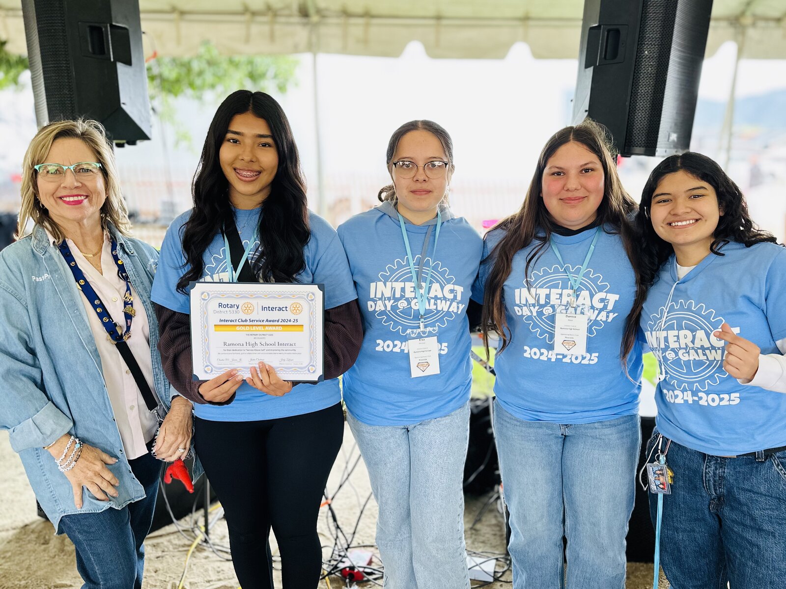 Ramona High School Interact club leaders