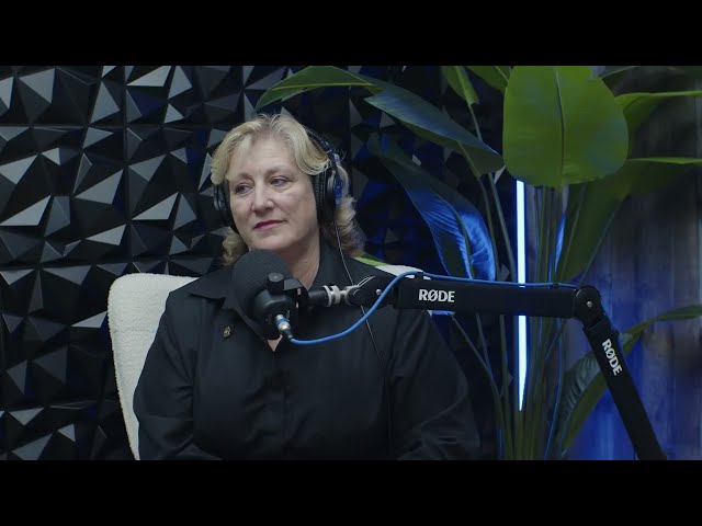 Judy Zulfiqar in the studio for the Rose Parade episode.