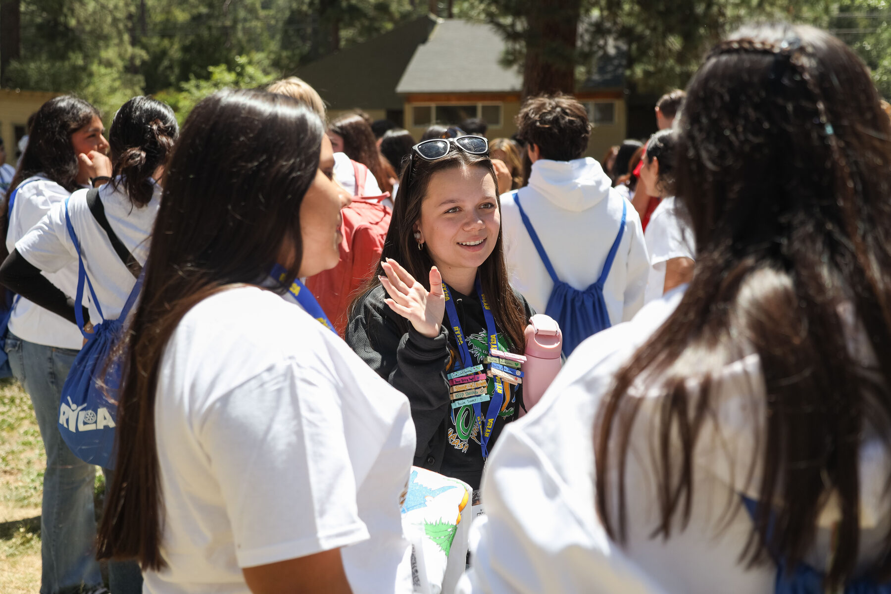 Students and Rotarian mentors at RYLA 2025-26, Idyllwild Pines Camp