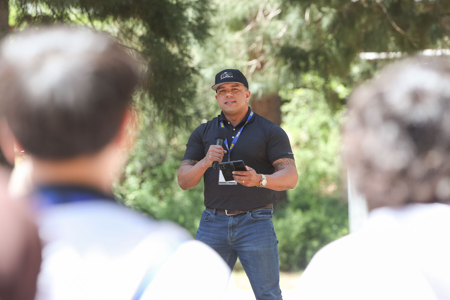 Students and Rotarian mentors at RYLA 2025-26, Idyllwild Pines Camp