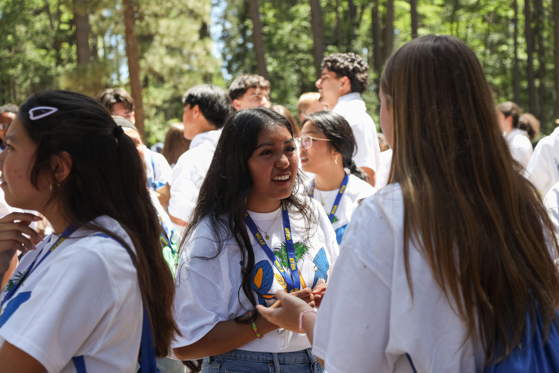 Students and Rotarian mentors at RYLA 2025-26, Idyllwild Pines Camp