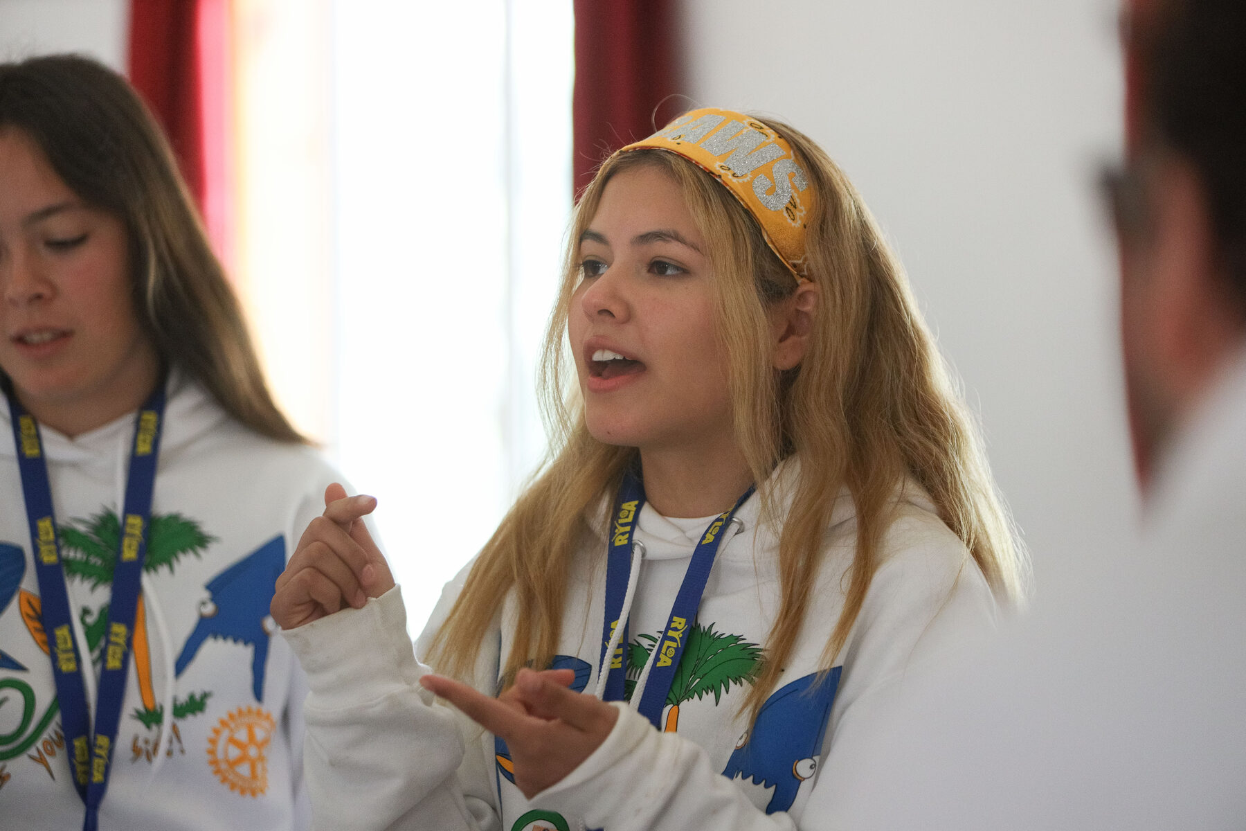 Students and Rotarian mentors at RYLA 2025-26, Idyllwild Pines Camp