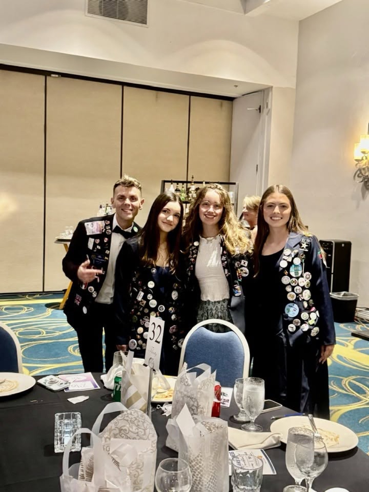 Interact students at the 2025 District 5330 Foundation Gala
