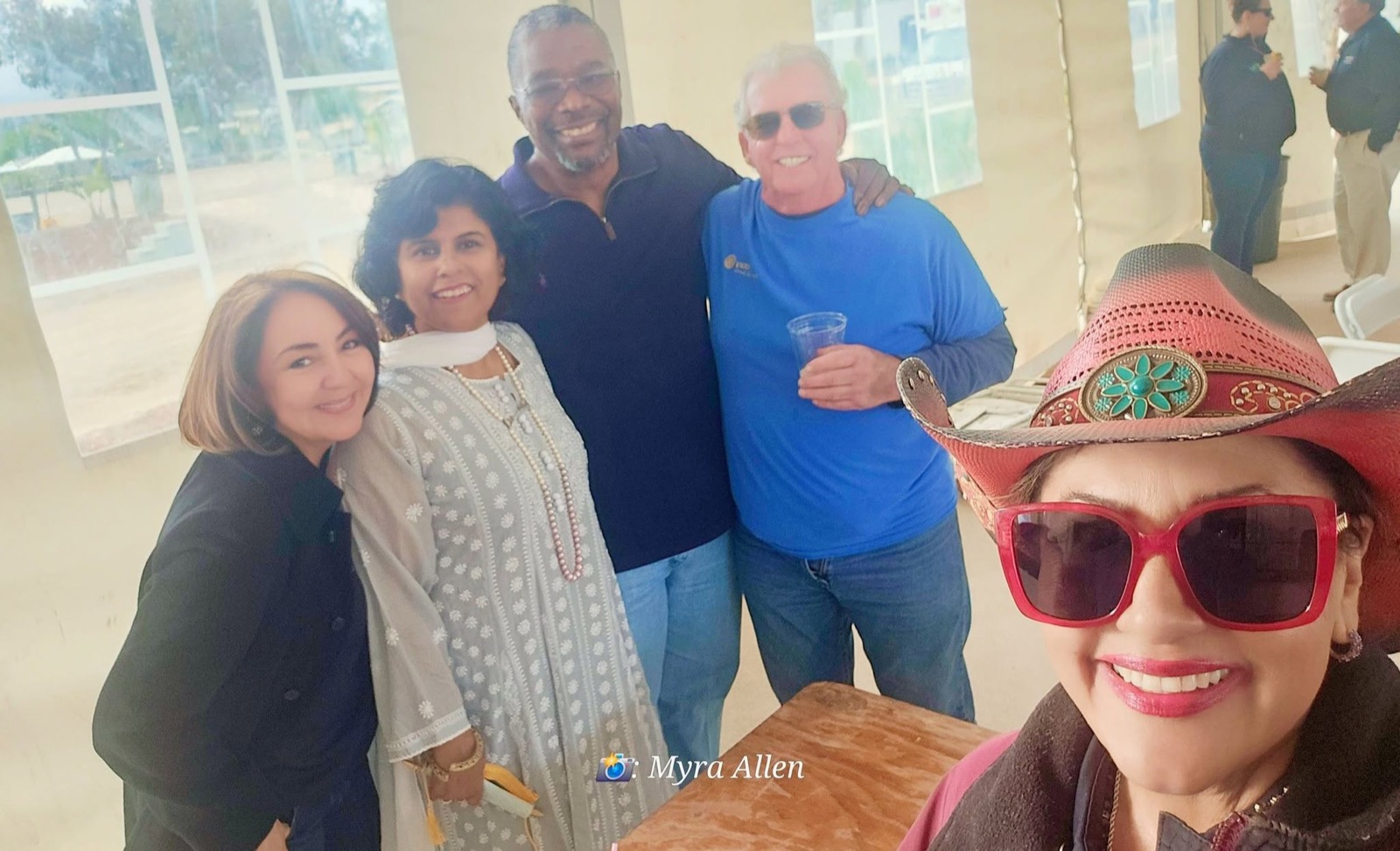 A Rotarian's shirt sums up the day: an incredible experience full of dancing