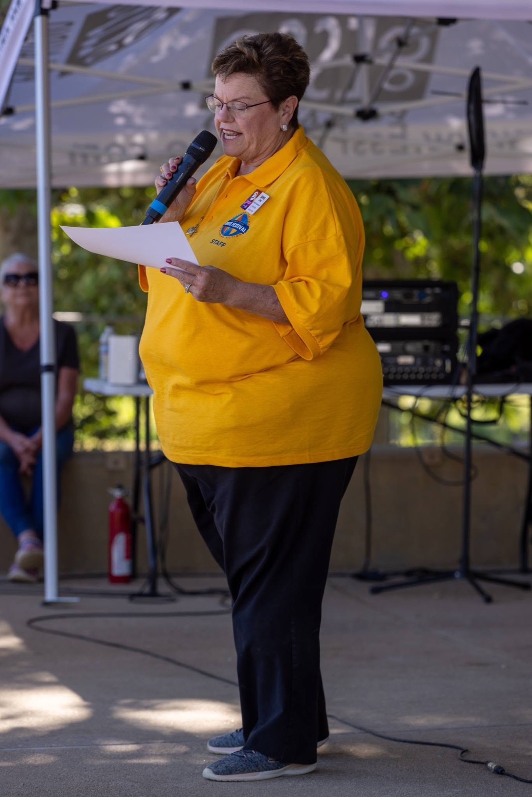 DG Jamie Zinn hosts the iGNITE Festival from the stage