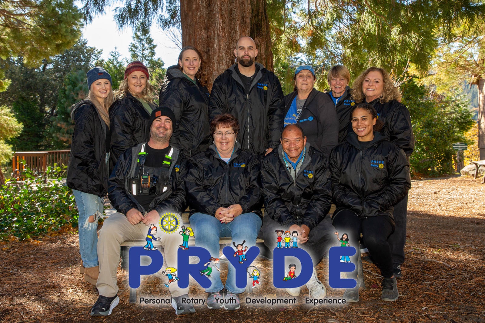The PRYDE 2023 Rotarian leadership and staff team