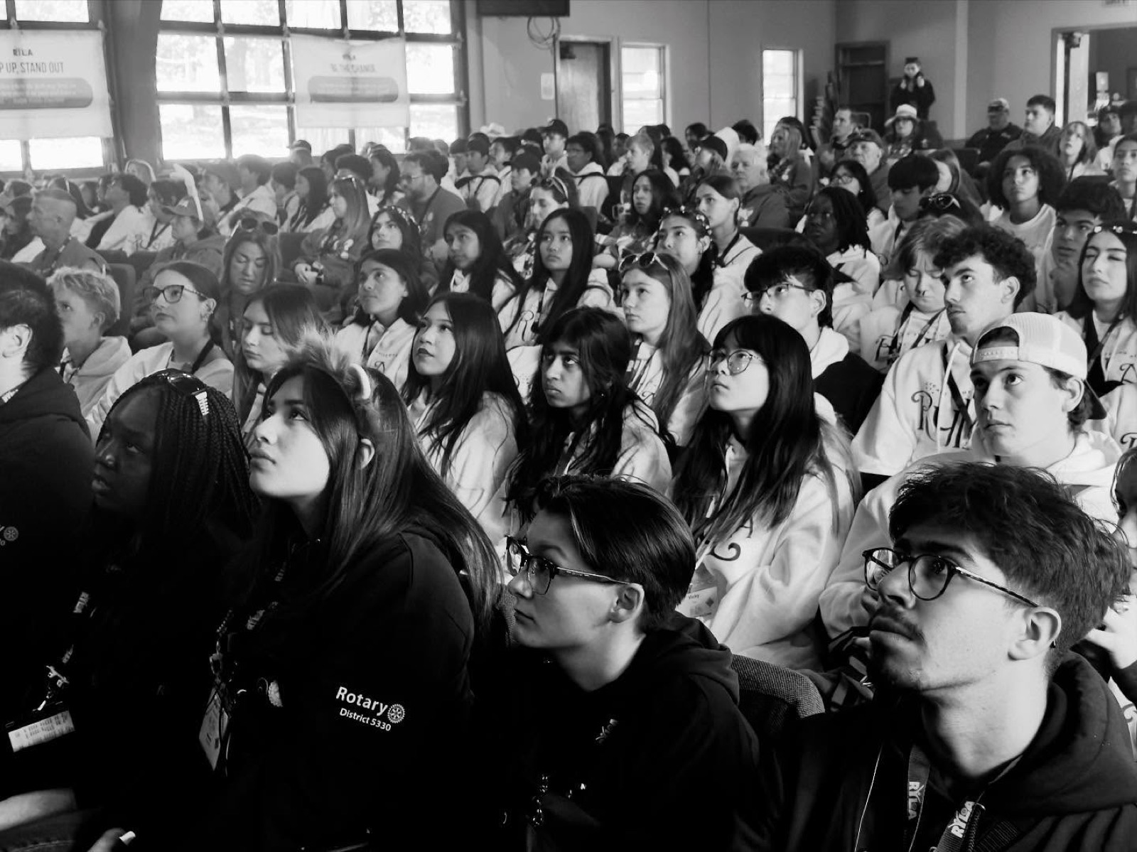 Students and Rotarian mentors at RYLA 2024-2025, Rotary District 5330