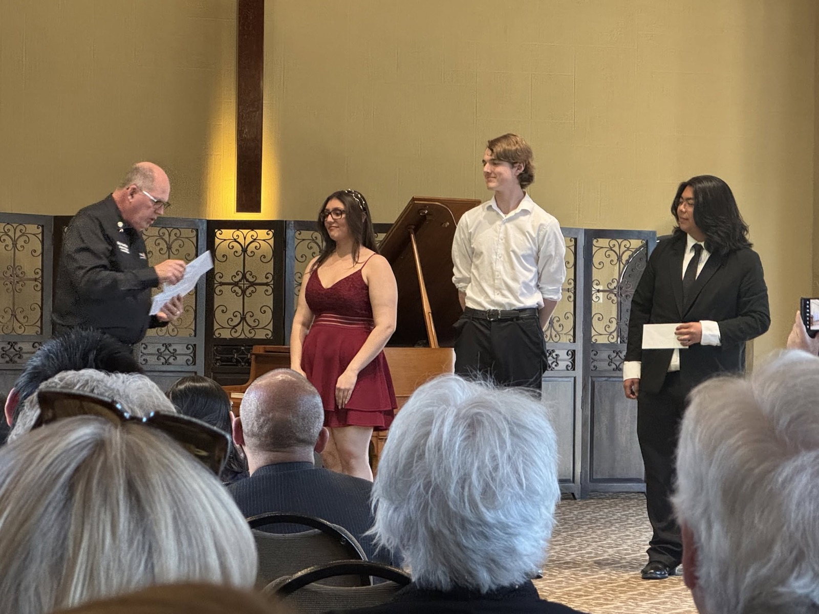 Speech finalists are recognized on stage at the RYSE showcase
