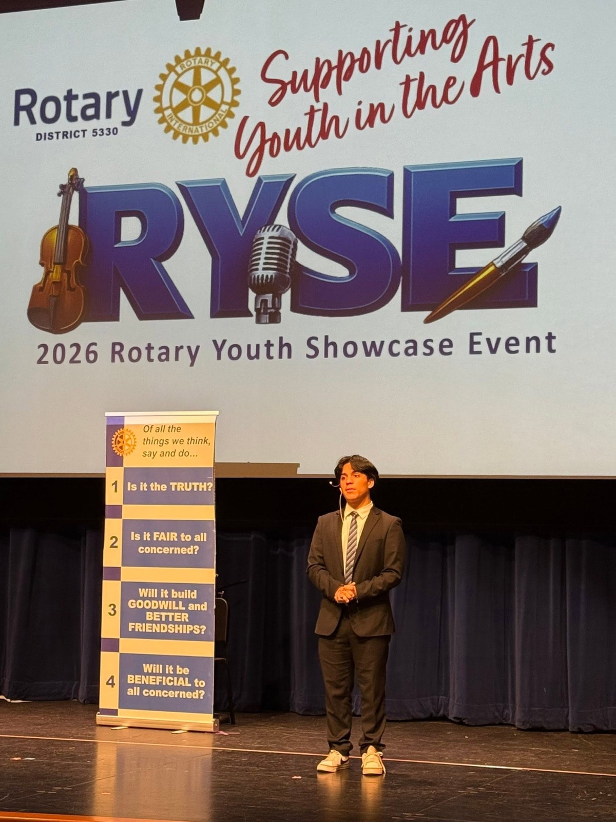 Scene from the RYSE 2026 Rotary Youth Showcase Event