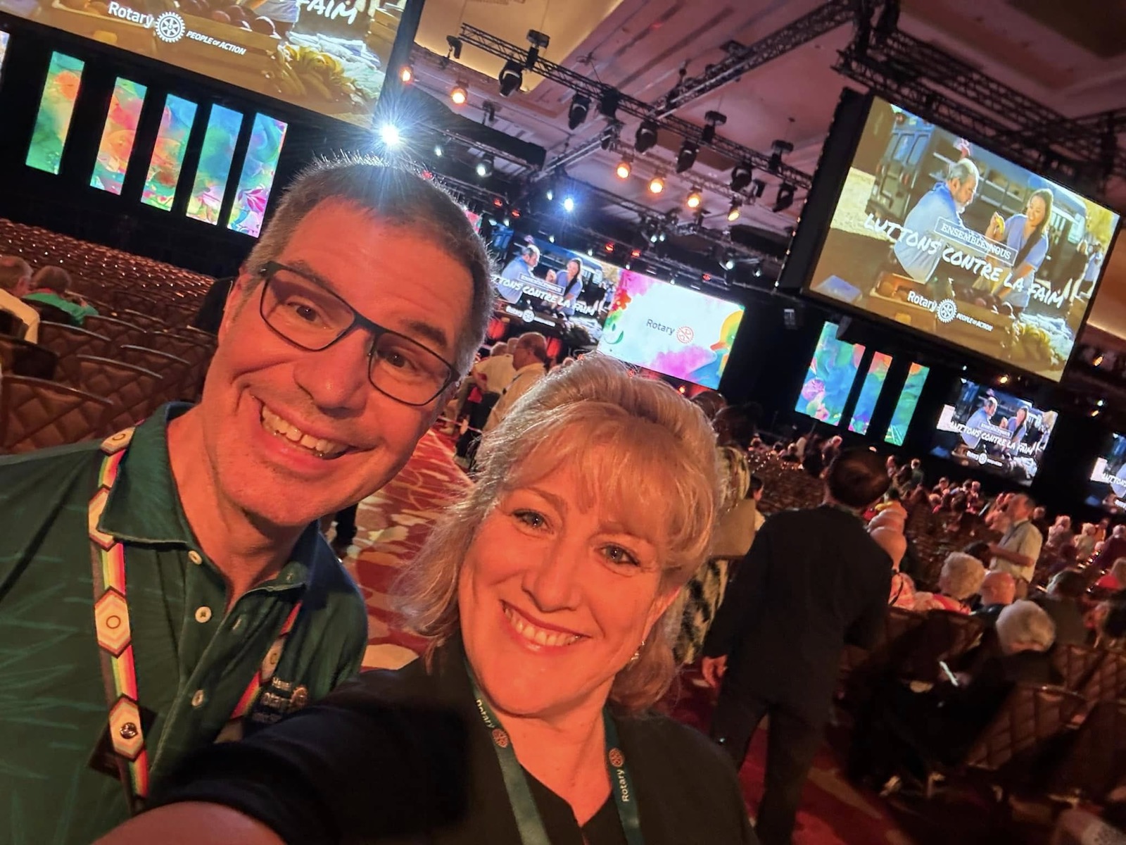 District 5330 members at a People of Action plenary in Singapore