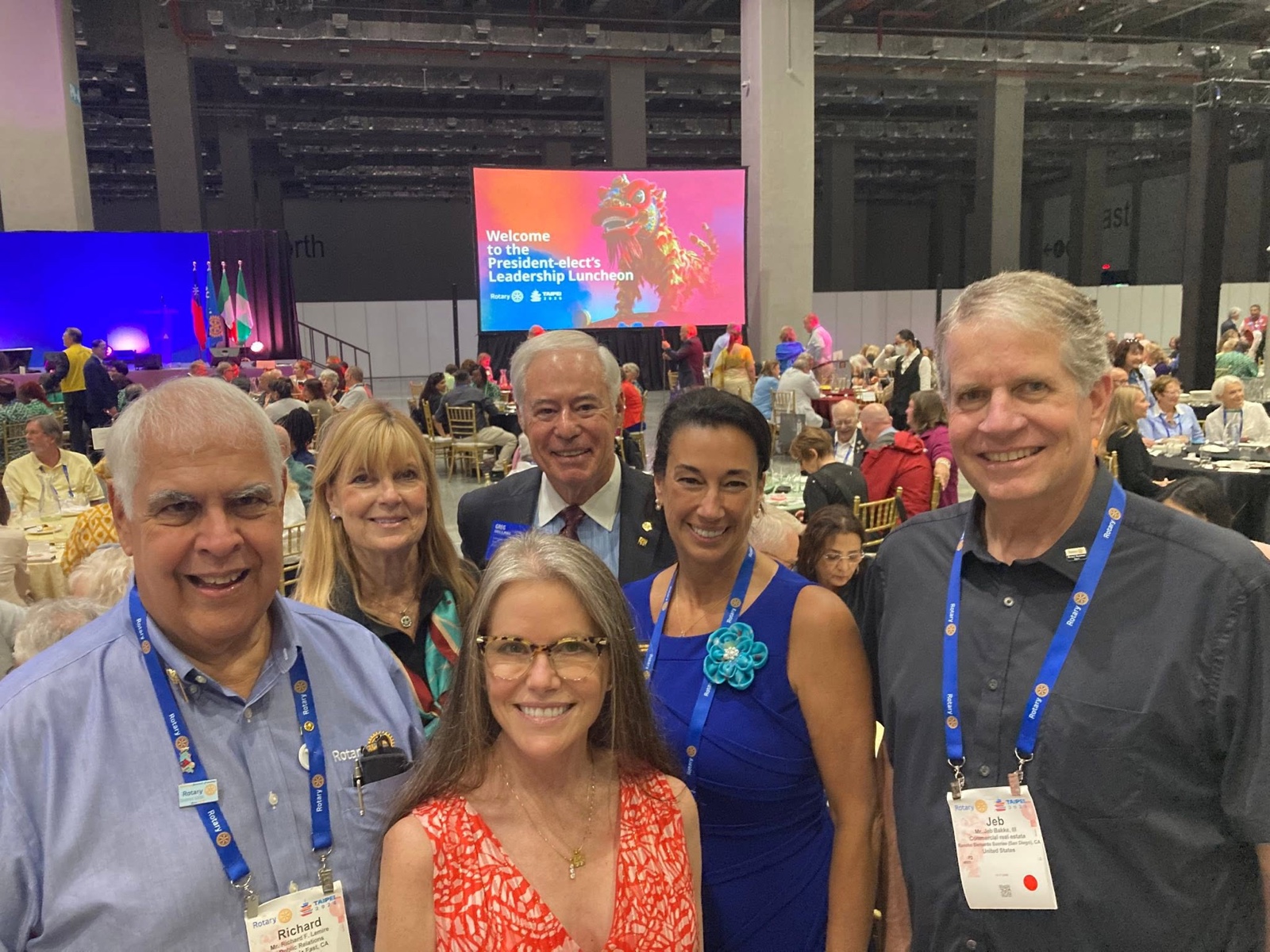District 5330 Rotarians at a convention general session