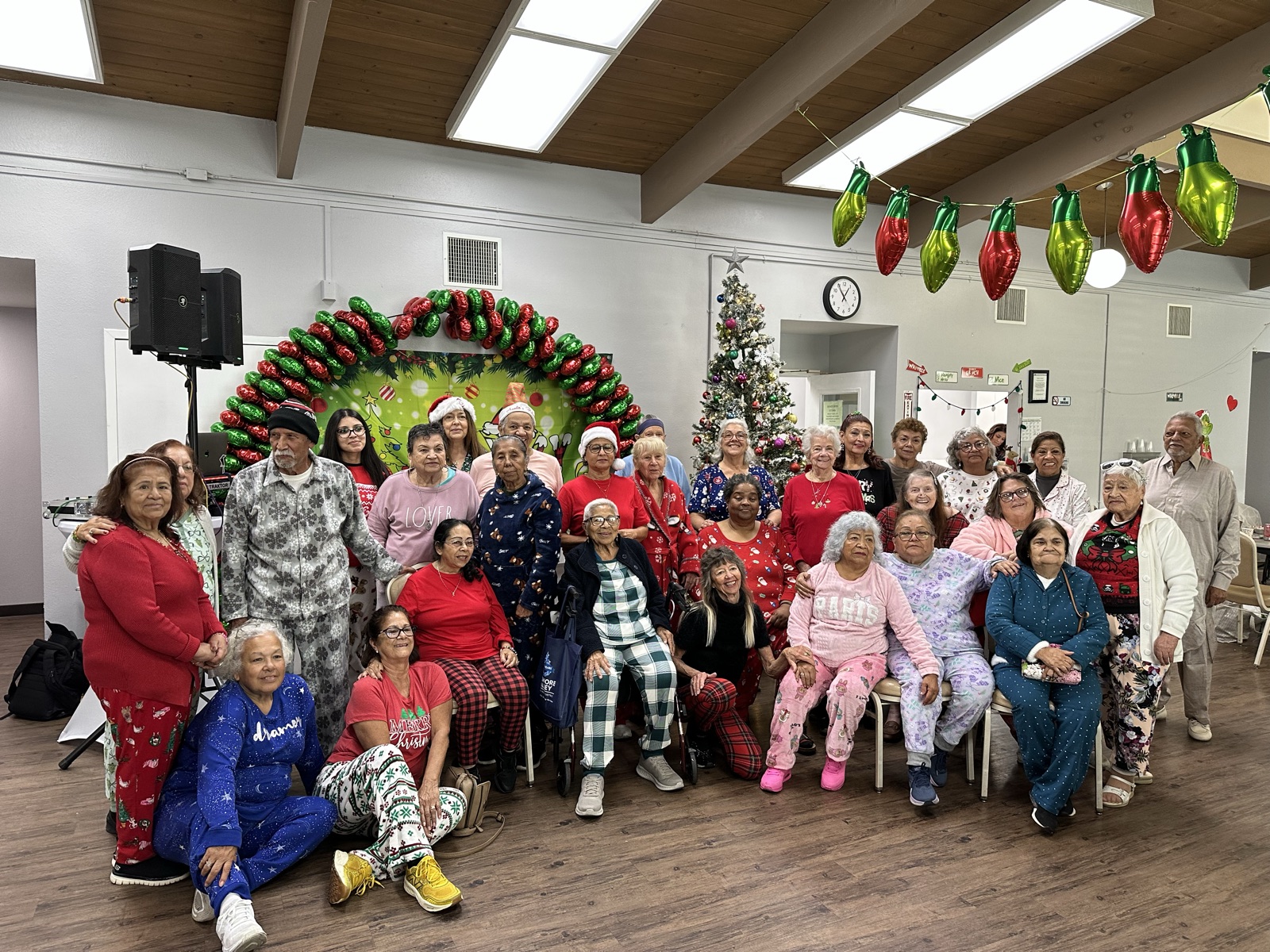 A festive holiday party for local seniors
